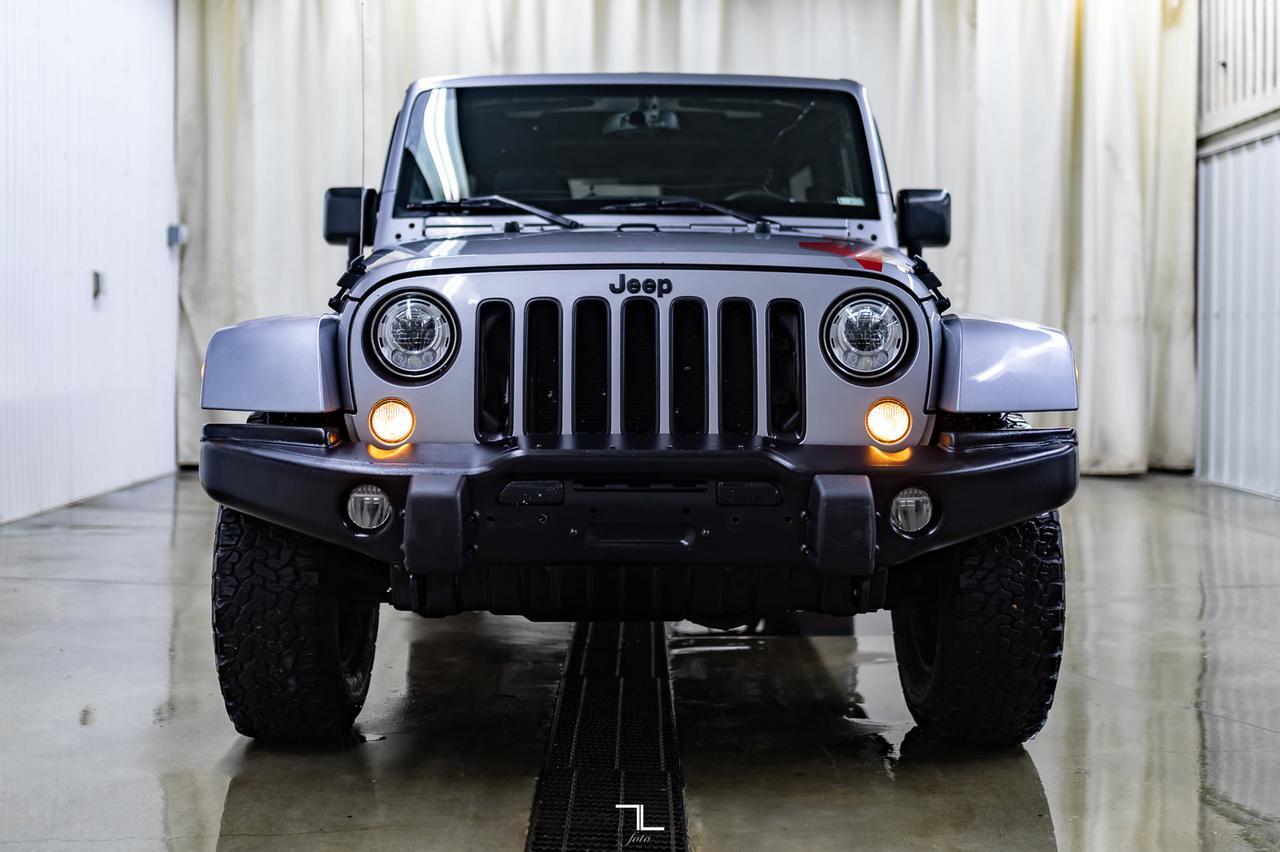 2017 Jeep Wrangler Unlimited 4x4 Sahara Winter Edition Leather Manual Red Deer AB