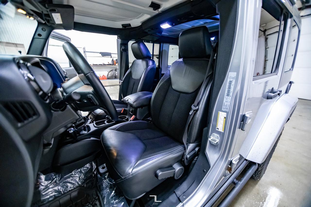 2017 Jeep Wrangler Unlimited 4x4 Sahara Winter Edition Leather Manual Red Deer AB