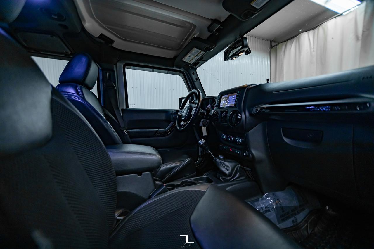 2017 Jeep Wrangler Unlimited 4x4 Sahara Winter Edition Leather Manual Red Deer AB