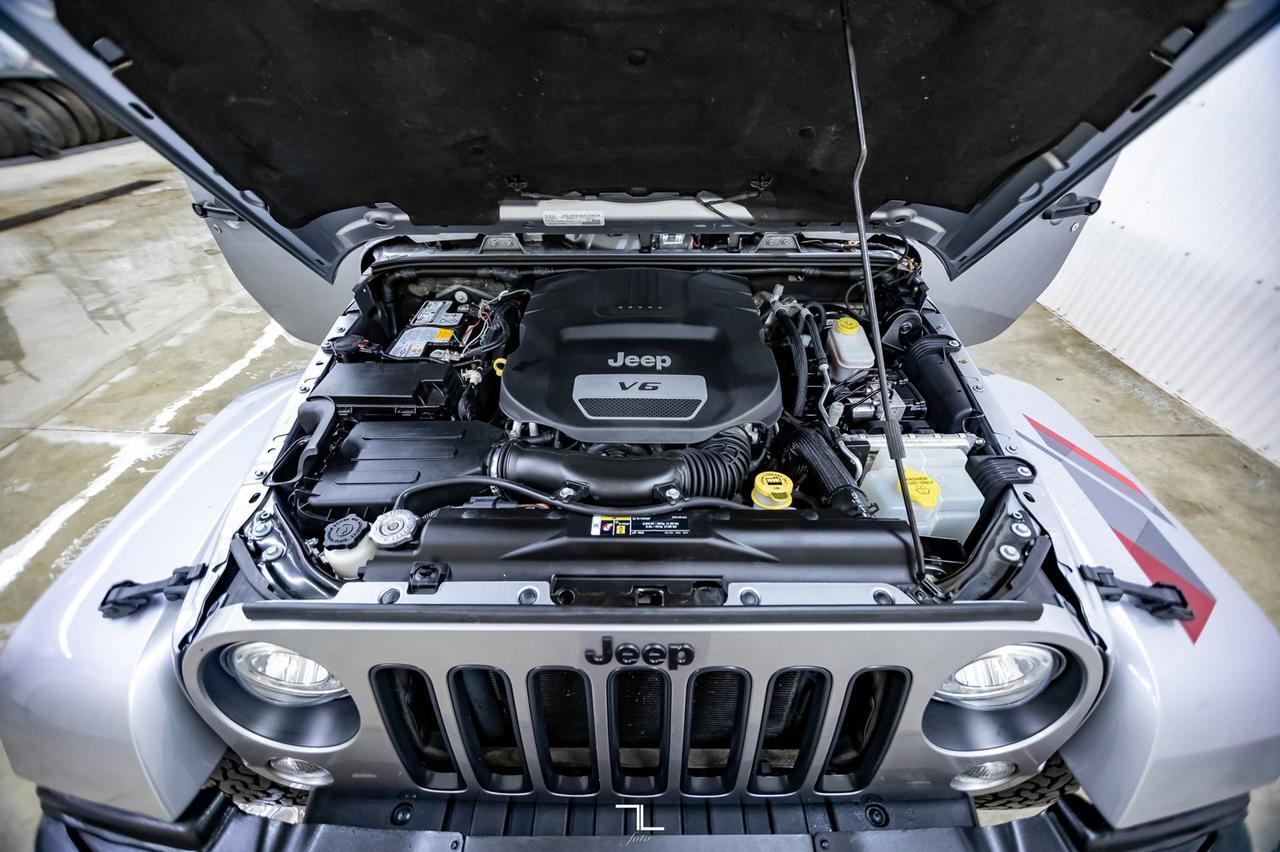 2017 Jeep Wrangler Unlimited 4x4 Sahara Winter Edition Leather Manual Red Deer AB