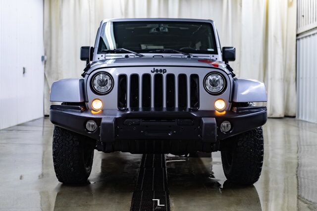 2017 Jeep Wrangler Unlimited 4x4 Sahara Winter Edition Leather Manual Red Deer AB