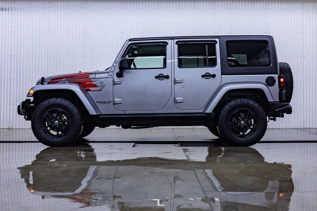 2017 Jeep Wrangler Unlimited 4x4 Sahara Winter Edition Leather Manual Red Deer AB