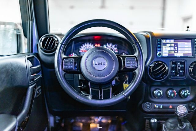 2017 Jeep Wrangler Unlimited 4x4 Sahara Winter Edition Leather Manual Red Deer AB