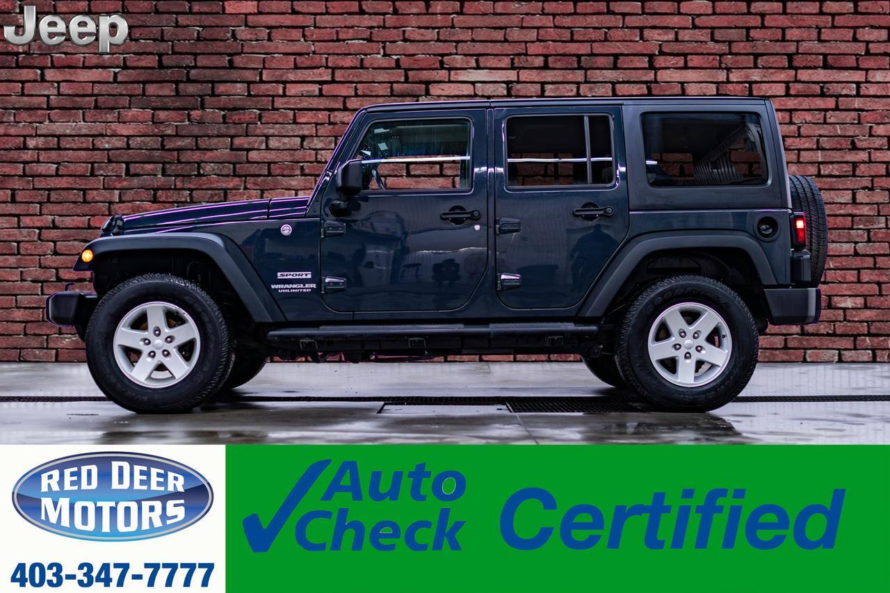 2017 Jeep Wrangler Unlimited 4x4 Sport Red Deer AB