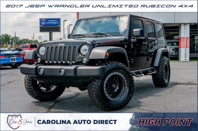2017 Jeep Wrangler Unlimited Rubicon 4X4 / Wheels & Tires / Leather Seats! High Point NC