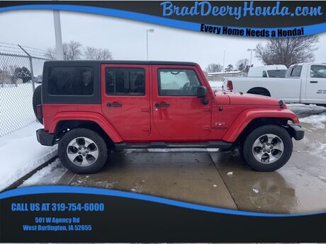 2017 Jeep Wrangler Unlimited Sahara West Burlington IA