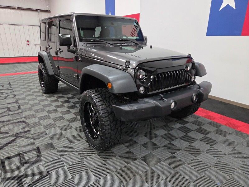 2017 Jeep Wrangler Unlimited Sport Hardtop Lifted 3.6L V6 Touch Screen New Tires FREE WARRANTY Arlington TX