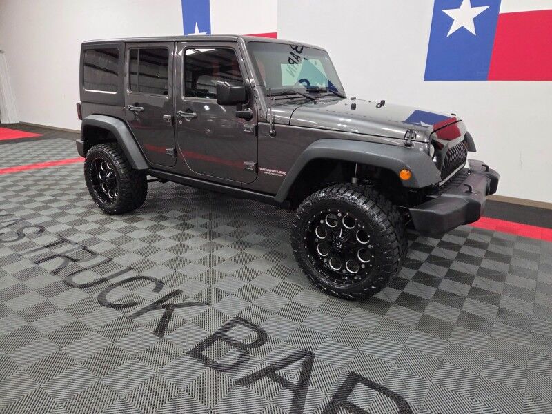 2017 Jeep Wrangler Unlimited Sport Hardtop Lifted 3.6L V6 Touch Screen New Tires FREE WARRANTY Arlington TX