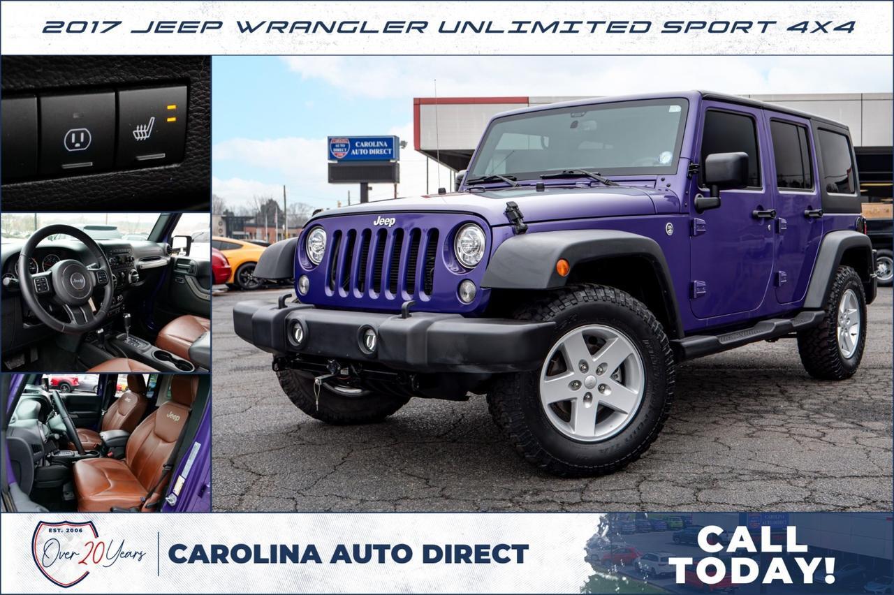 2017 Jeep Wrangler Unlimited Sport S 4X4 / Leather / Premium Audio / Hard Top!