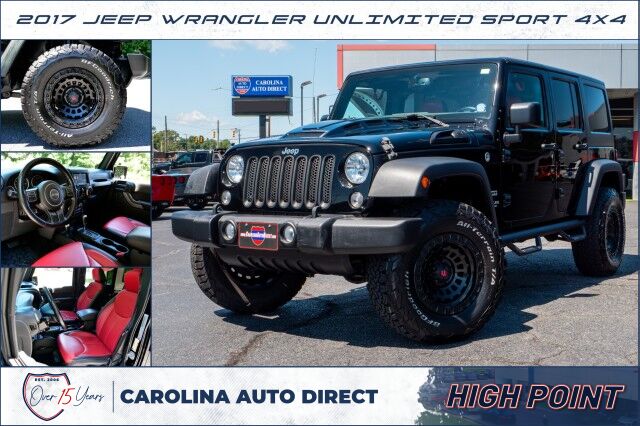 2017 Jeep Wrangler Unlimited Sport S 4X4 / Upgrades / Leather Seating! High Point NC