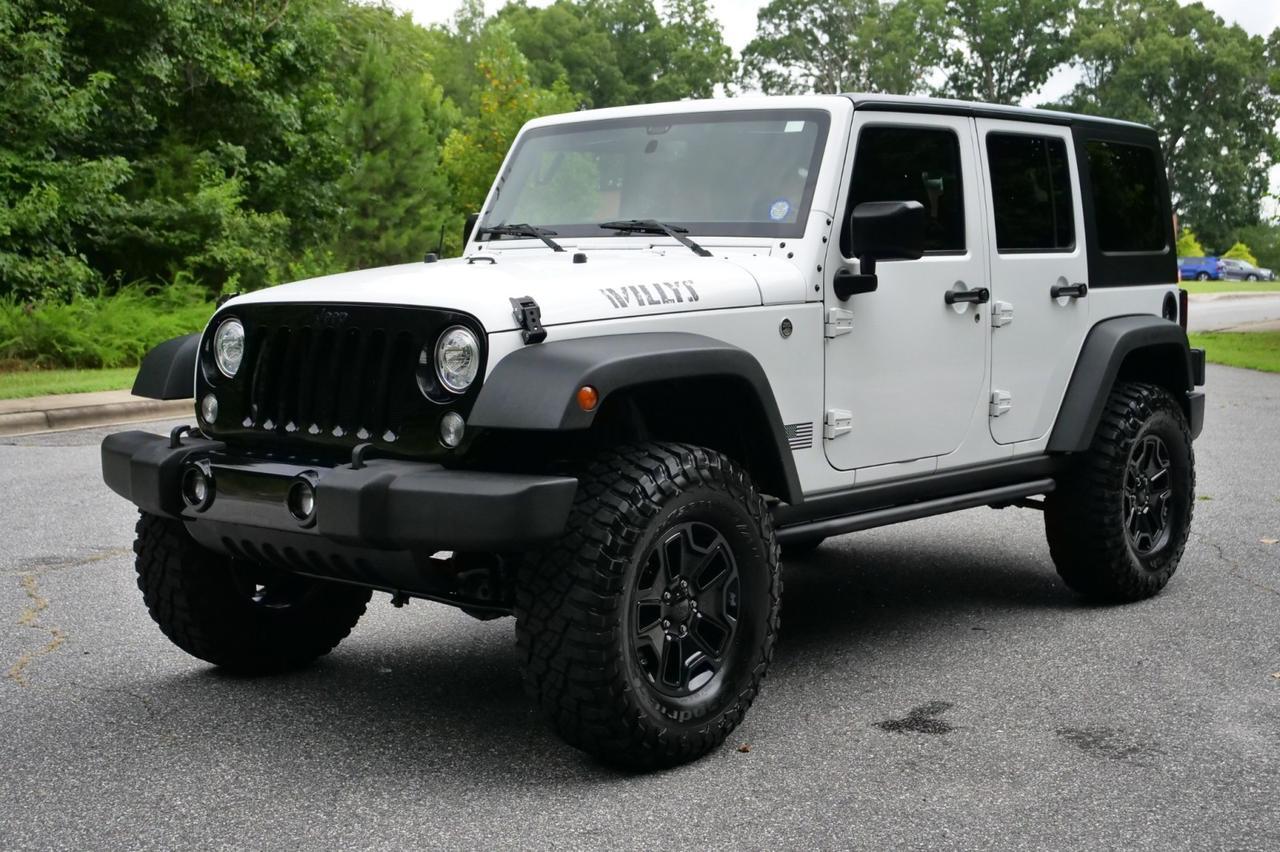 2017 Jeep Wrangler Unlimited Willys Wheeler 4x4 / LED Lighting / Hard Top / Manual! Lincolnton NC