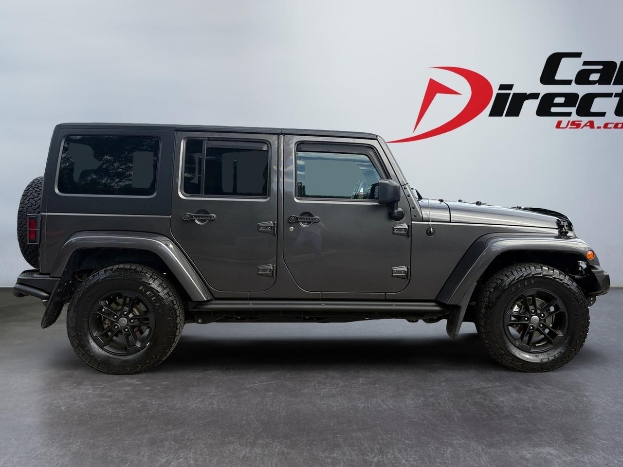 2017 Jeep Wrangler Unlimited Winter, RUNNING BOARDS, FENDER FLARES, REMOTE START, HEATED SEATS, NAVIGATION, HARD TOP, ALPINE SOUND SYSTEM, LOW MILES, ONLY 1 OWNER, CLEAN CARFAX, WRANGLE THE ROAD!