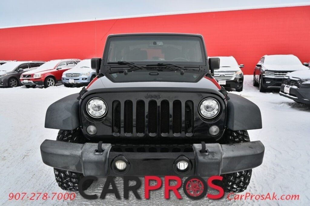 2017 Jeep Wrangler Willys Wheeler Edition - 4X4 - 3.6L V6 - 6 Spd Manual - Power Door Locks, Windows & Mirrors - Keyless Entry - Tinted Windows - 3 piece Hard Top - LED Lighting - Tow Package - Only 65K Miles Anchorage AK