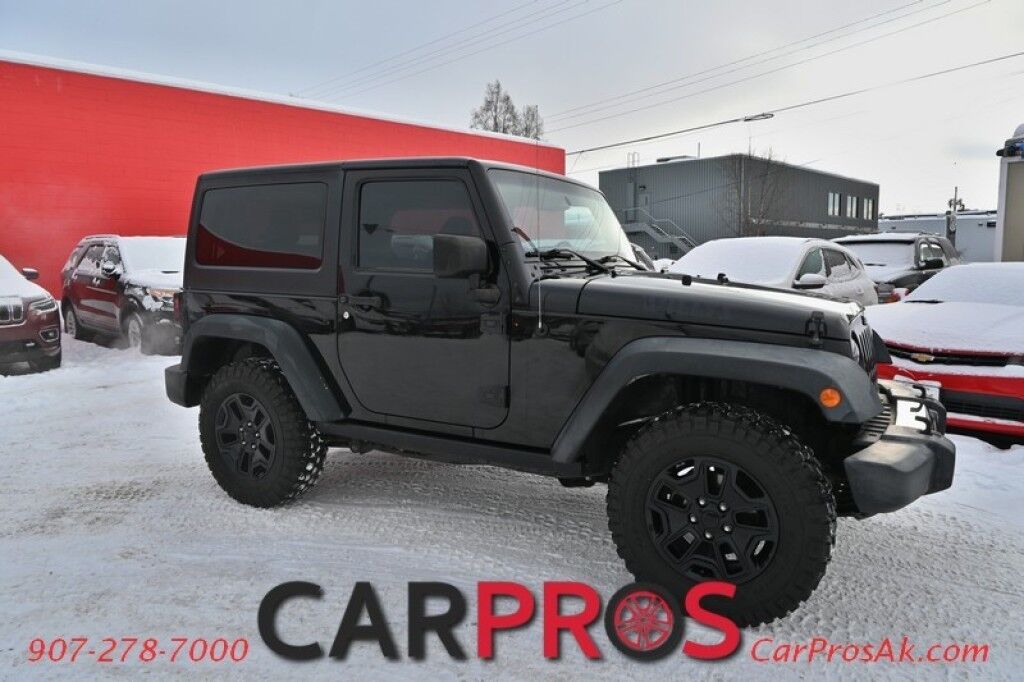 2017 Jeep Wrangler Willys Wheeler Edition - 4X4 - 3.6L V6 - 6 Spd Manual - Power Door Locks, Windows & Mirrors - Keyless Entry - Tinted Windows - 3 piece Hard Top - LED Lighting - Tow Package - Only 65K Miles Anchorage AK