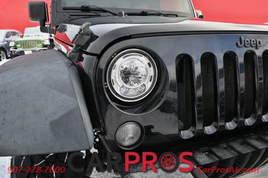 2017 Jeep Wrangler Willys Wheeler Edition - 4X4 - 3.6L V6 - 6 Spd Manual - Power Door Locks, Windows & Mirrors - Keyless Entry - Tinted Windows - 3 piece Hard Top - LED Lighting - Tow Package - Only 65K Miles Anchorage AK