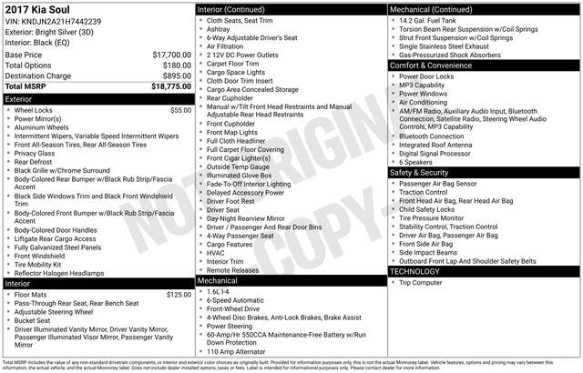 2017 Kia Soul Base Raleigh NC