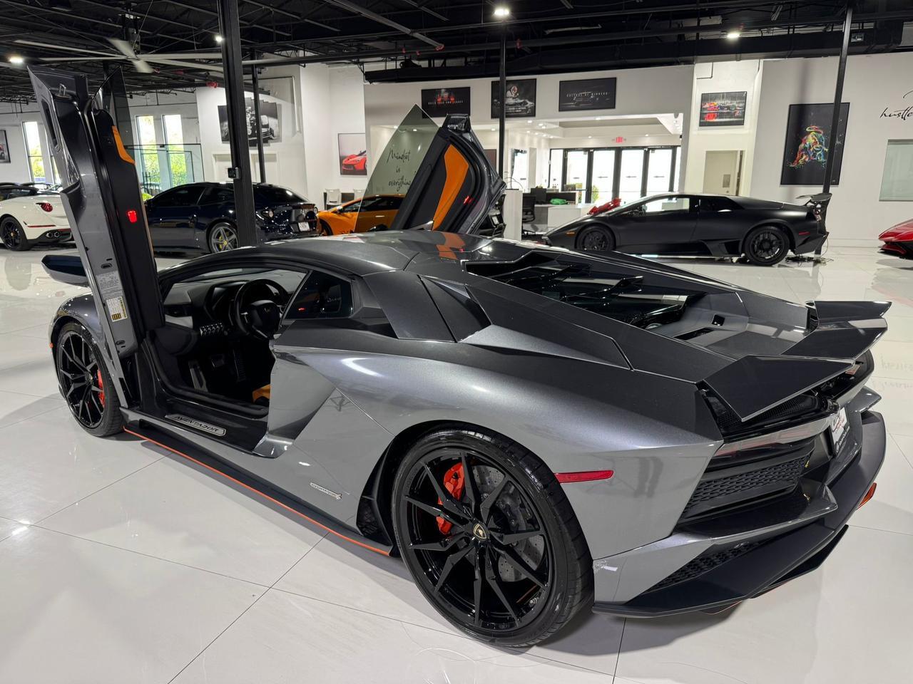 2017 Lamborghini Aventador S Grigio Estoque paint, leather/alcantara interior, Sensonum audio, signed by Stephan Winkelmann!! Fort Lauderdale FL