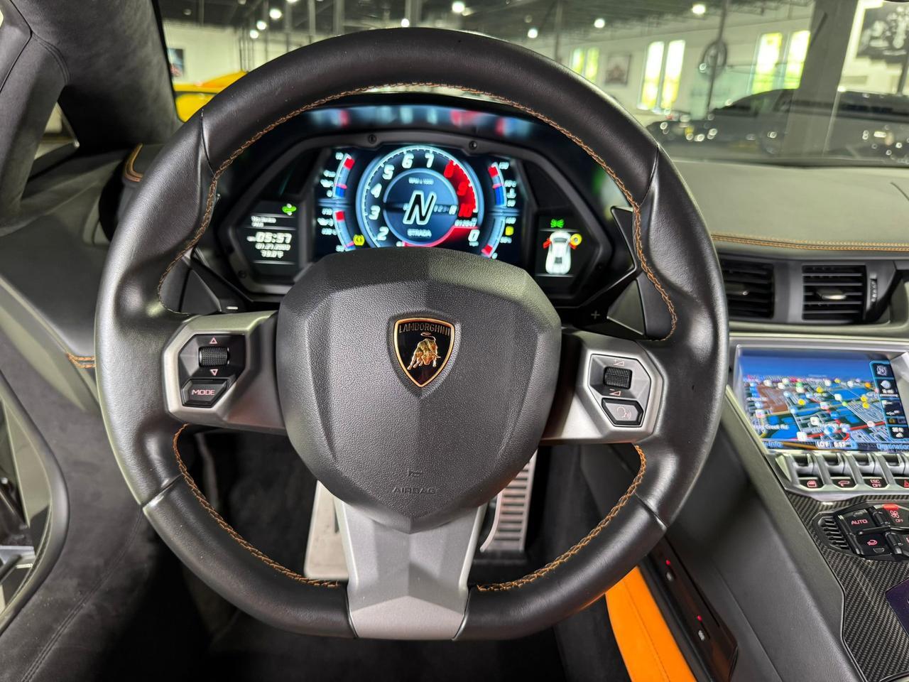 2017 Lamborghini Aventador S Grigio Estoque paint, leather/alcantara interior, Sensonum audio, signed by Stephan Winkelmann!! Fort Lauderdale FL