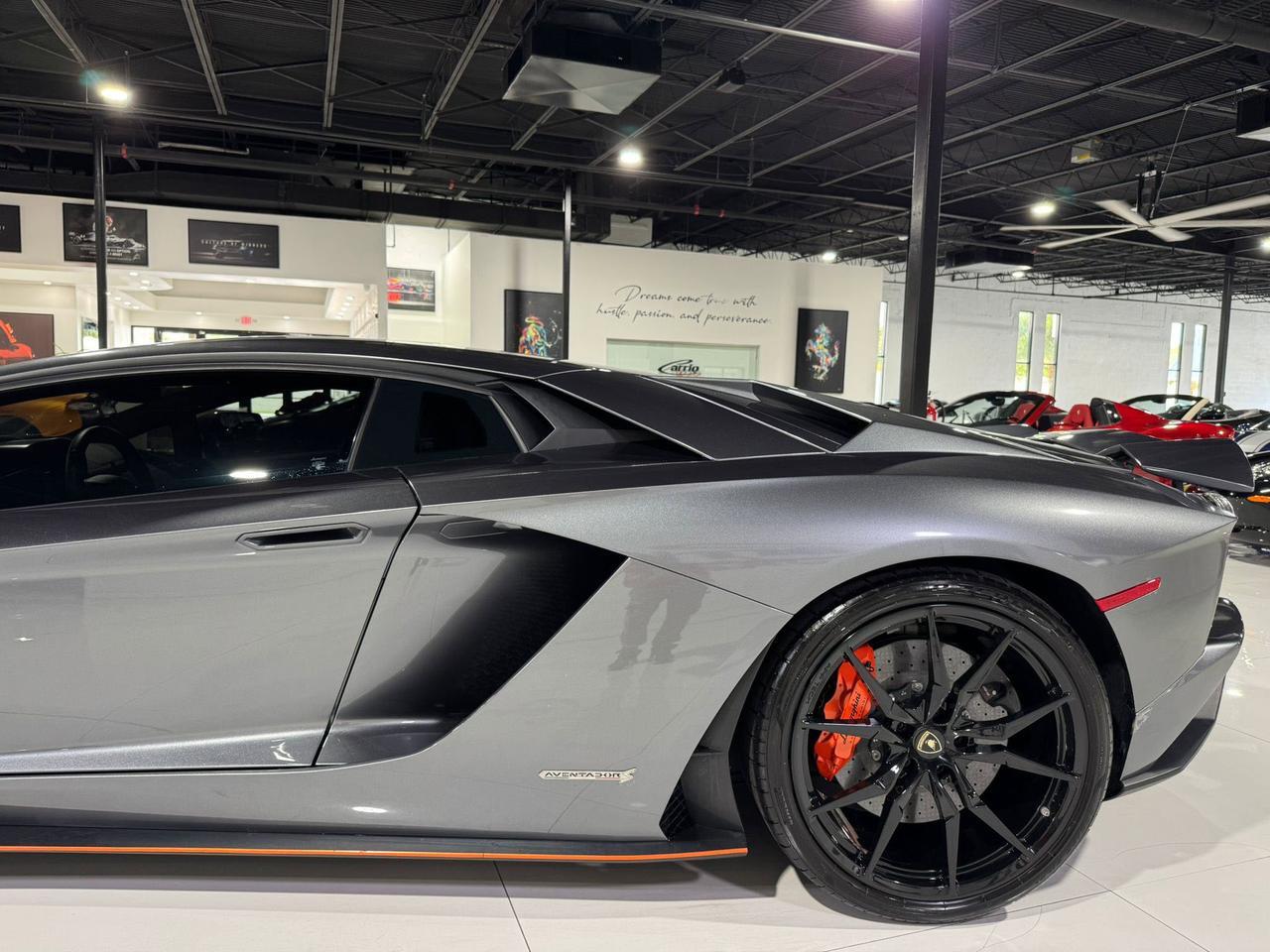2017 Lamborghini Aventador S Grigio Estoque paint, leather/alcantara interior, Sensonum audio, signed by Stephan Winkelmann!! Fort Lauderdale FL