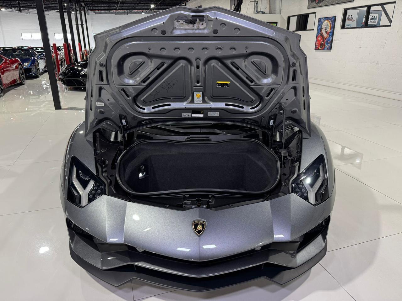 2017 Lamborghini Aventador S Grigio Estoque paint, leather/alcantara interior, Sensonum audio, signed by Stephan Winkelmann!! Fort Lauderdale FL