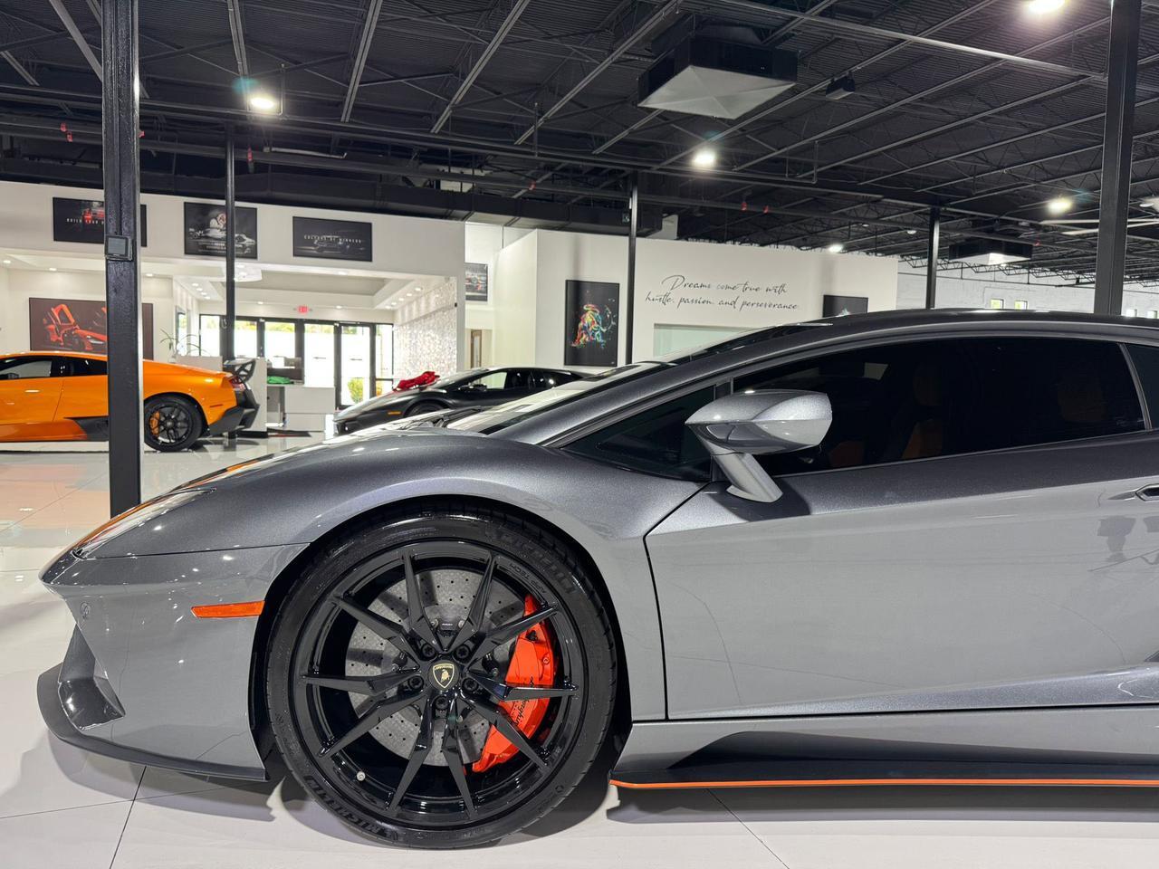 2017 Lamborghini Aventador S Grigio Estoque paint, leather/alcantara interior, Sensonum audio, signed by Stephan Winkelmann!! Fort Lauderdale FL