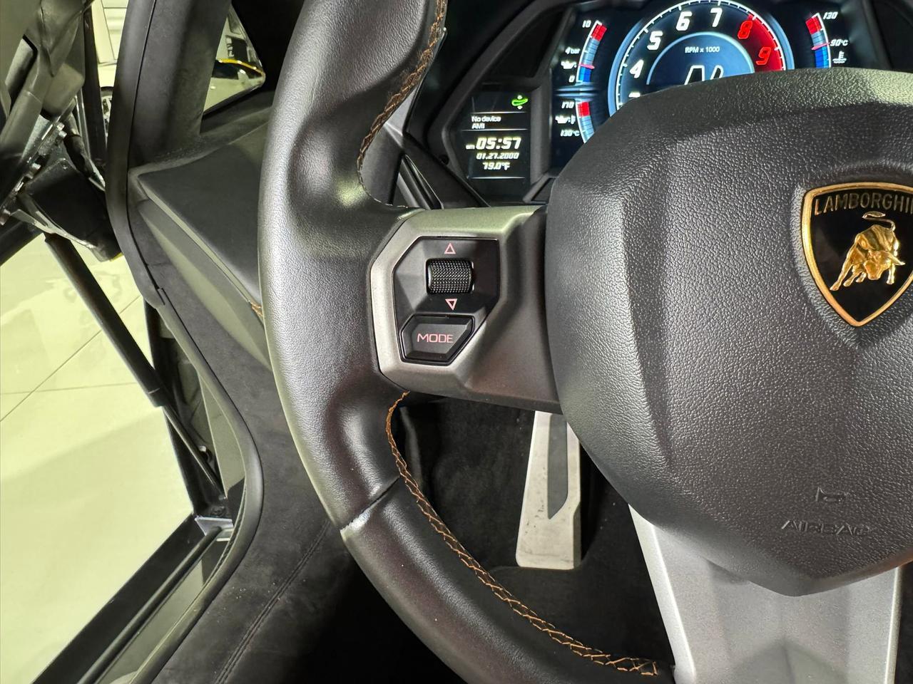 2017 Lamborghini Aventador S Grigio Estoque paint, leather/alcantara interior, Sensonum audio, signed by Stephan Winkelmann!! Fort Lauderdale FL
