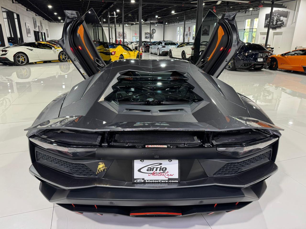 2017 Lamborghini Aventador S Grigio Estoque paint, leather/alcantara interior, Sensonum audio, signed by Stephan Winkelmann!! Fort Lauderdale FL