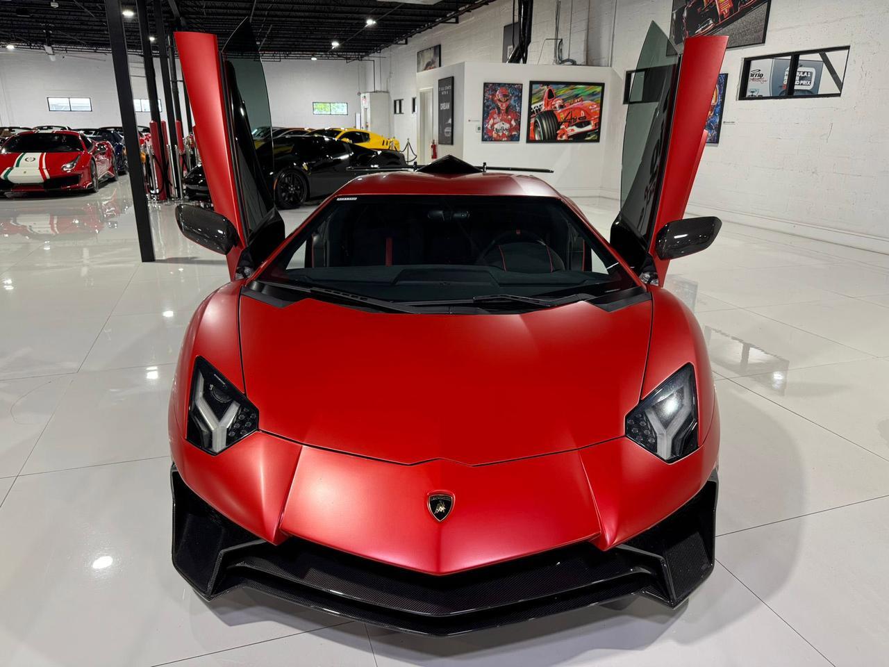 2017 Lamborghini Aventador S SV TRIBUTE!! carbon roof scoop, SVJ centerlock wheels, rear-wheel steering, carbon galore & MORE!! Fort Lauderdale FL