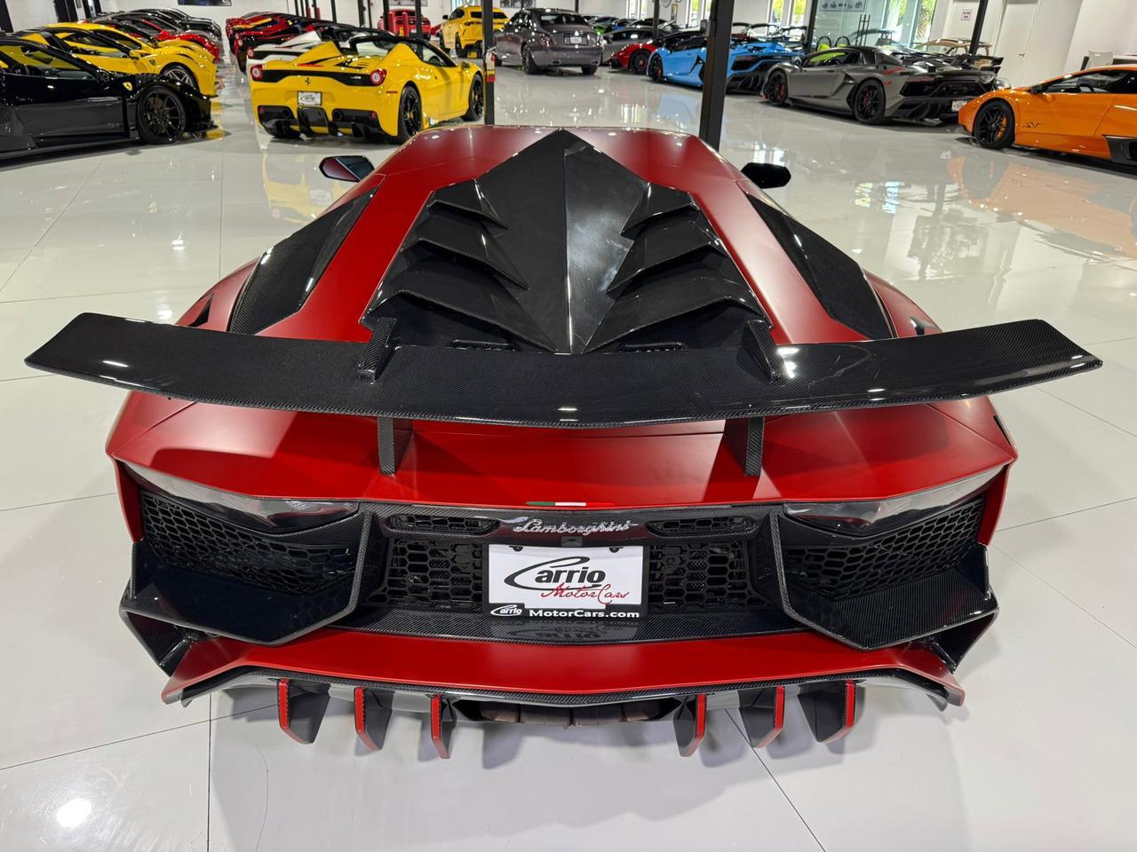 2017 Lamborghini Aventador S SV TRIBUTE!! carbon roof scoop, SVJ centerlock wheels, rear-wheel steering, carbon galore & MORE!! Fort Lauderdale FL