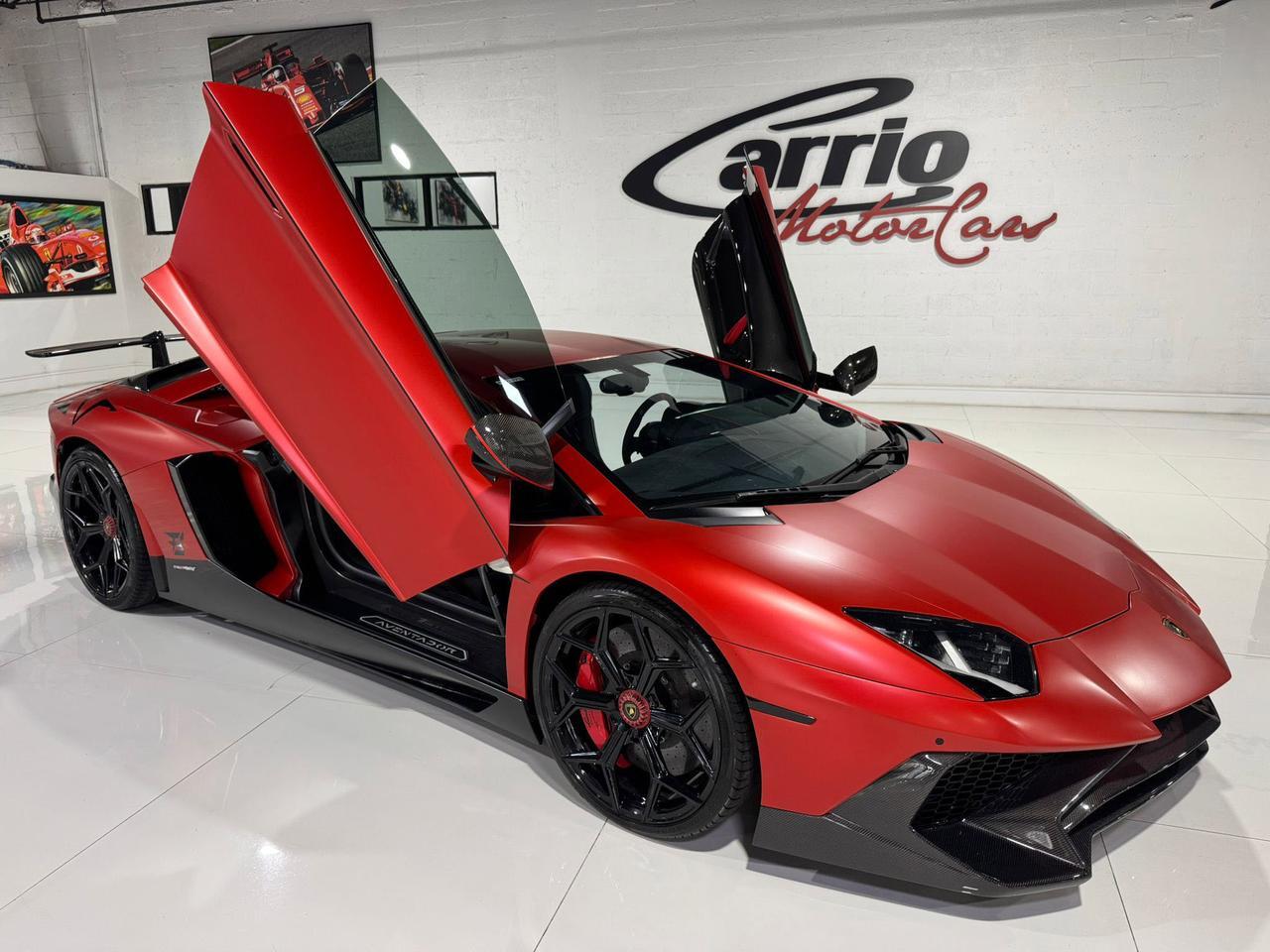 2017 Lamborghini Aventador S SV TRIBUTE!! carbon roof scoop, SVJ centerlock wheels, rear-wheel steering, carbon galore & MORE!! Fort Lauderdale FL