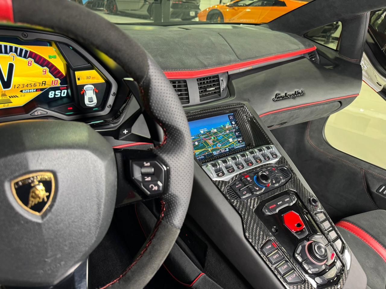 2017 Lamborghini Aventador S SV TRIBUTE!! carbon roof scoop, SVJ centerlock wheels, rear-wheel steering, carbon galore & MORE!! Fort Lauderdale FL