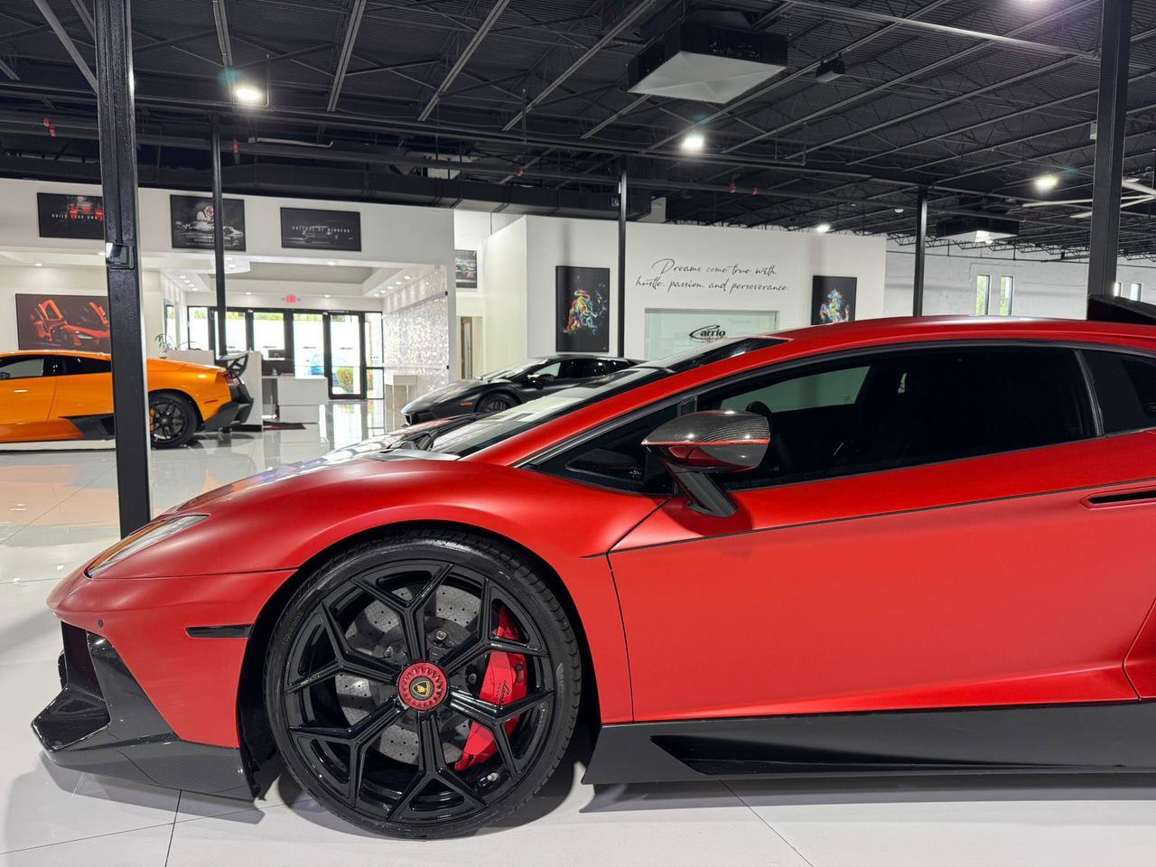 2017 Lamborghini Aventador S SV TRIBUTE!! carbon roof scoop, SVJ centerlock wheels, rear-wheel steering, carbon galore & MORE!! Fort Lauderdale FL