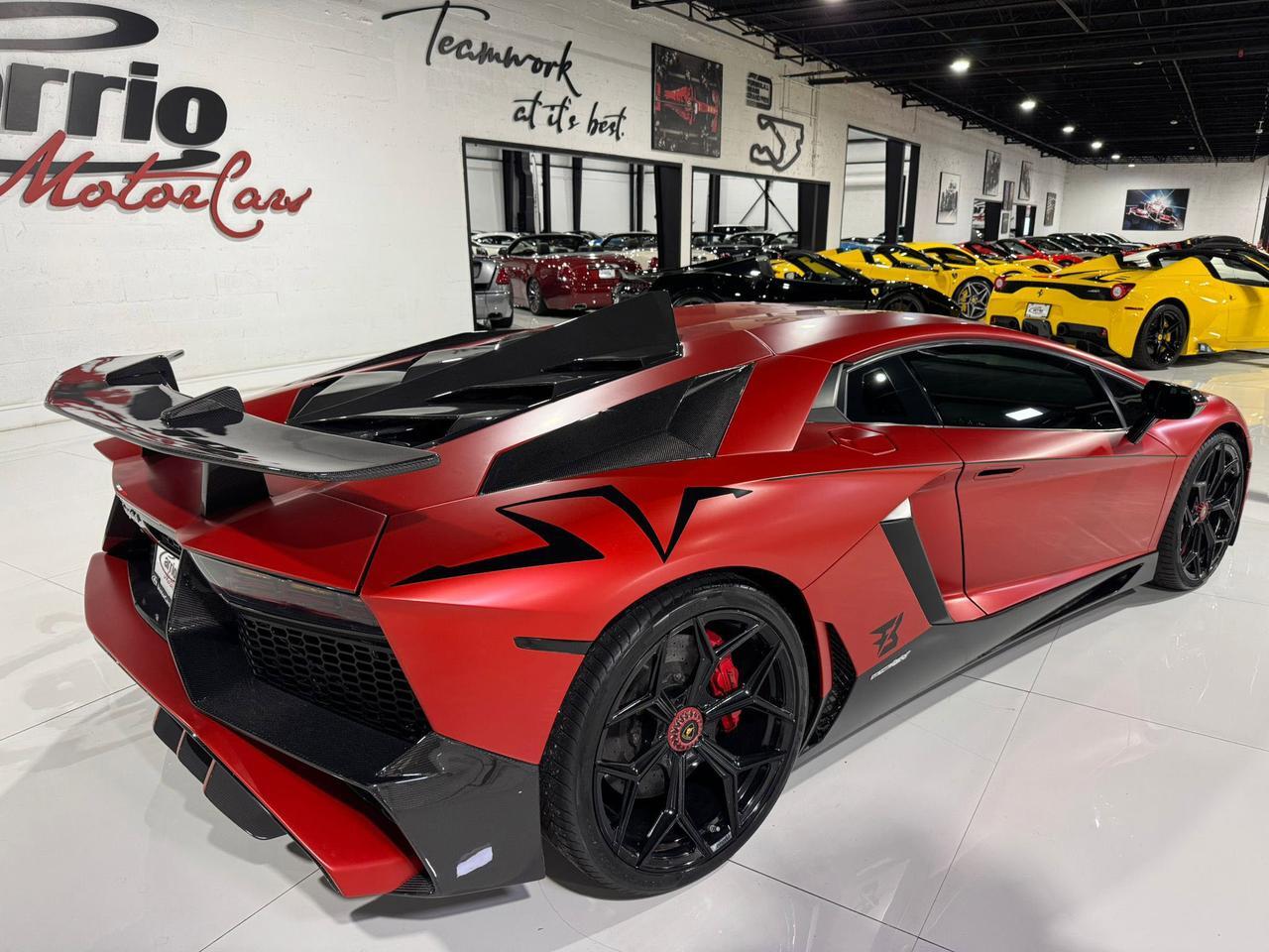 2017 Lamborghini Aventador S SV TRIBUTE!! carbon roof scoop, SVJ centerlock wheels, rear-wheel steering, carbon galore & MORE!! Fort Lauderdale FL