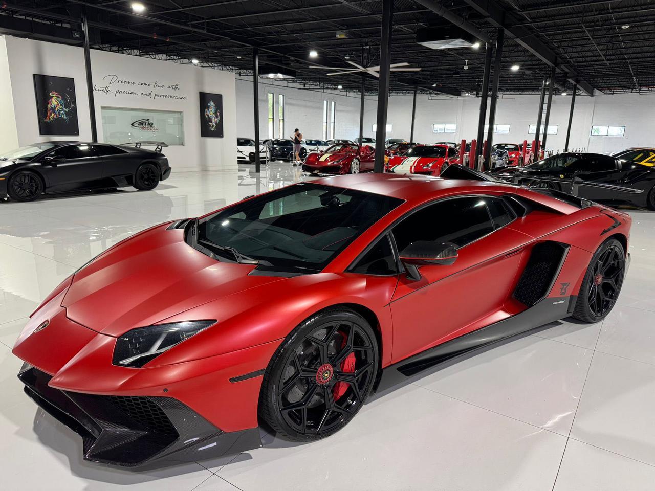 2017 Lamborghini Aventador S SV TRIBUTE!! carbon roof scoop, SVJ centerlock wheels, rear-wheel steering, carbon galore & MORE!! Fort Lauderdale FL