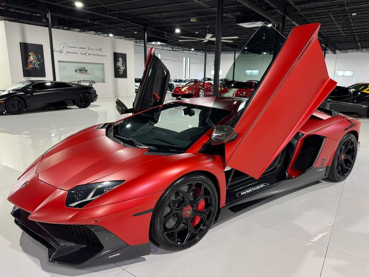 2017 Lamborghini Aventador S SV TRIBUTE!! carbon roof scoop, SVJ centerlock wheels, rear-wheel steering, carbon galore & MORE!! Fort Lauderdale FL