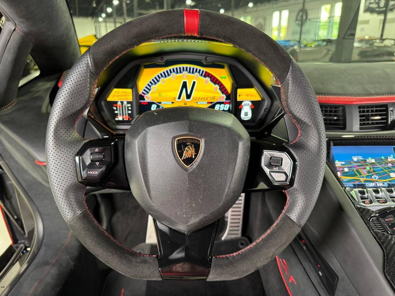 2017 Lamborghini Aventador S SV TRIBUTE!! carbon roof scoop, SVJ centerlock wheels, rear-wheel steering, carbon galore & MORE!! Fort Lauderdale FL