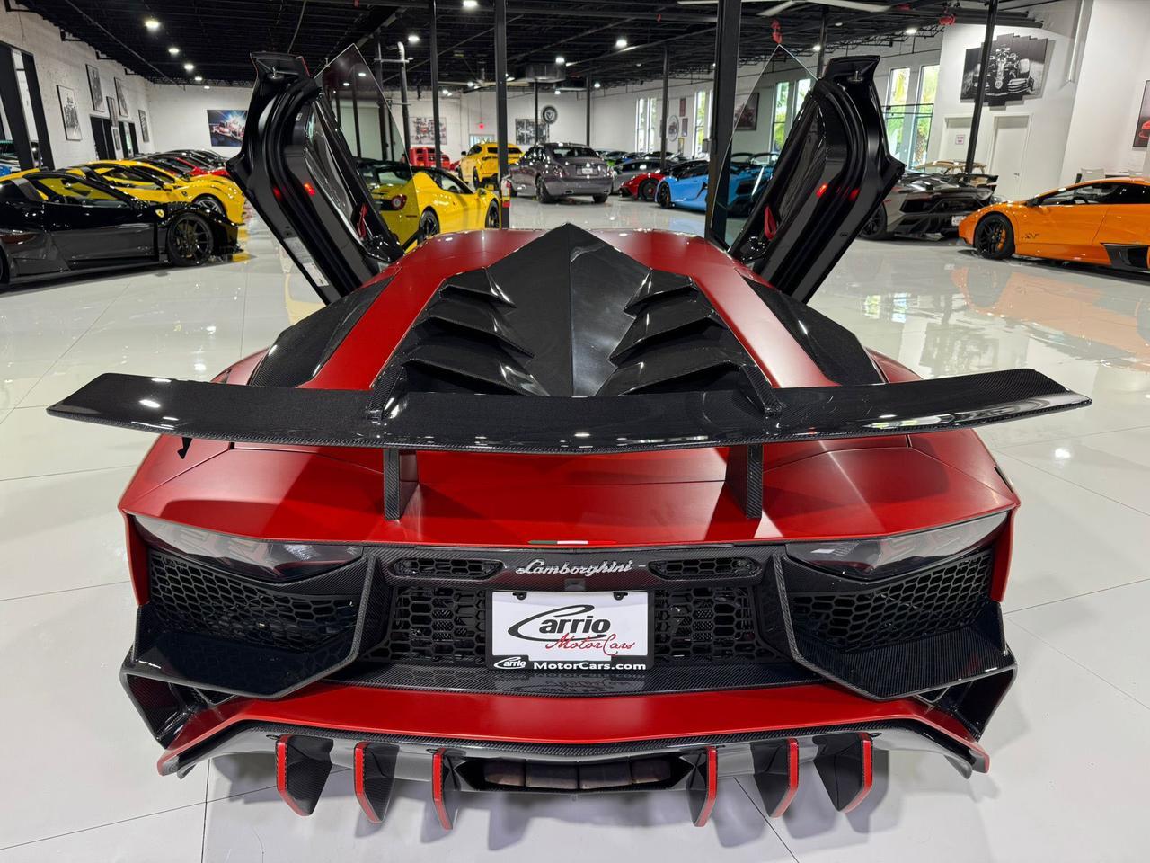 2017 Lamborghini Aventador S SV TRIBUTE!! carbon roof scoop, SVJ centerlock wheels, rear-wheel steering, carbon galore & MORE!! Fort Lauderdale FL