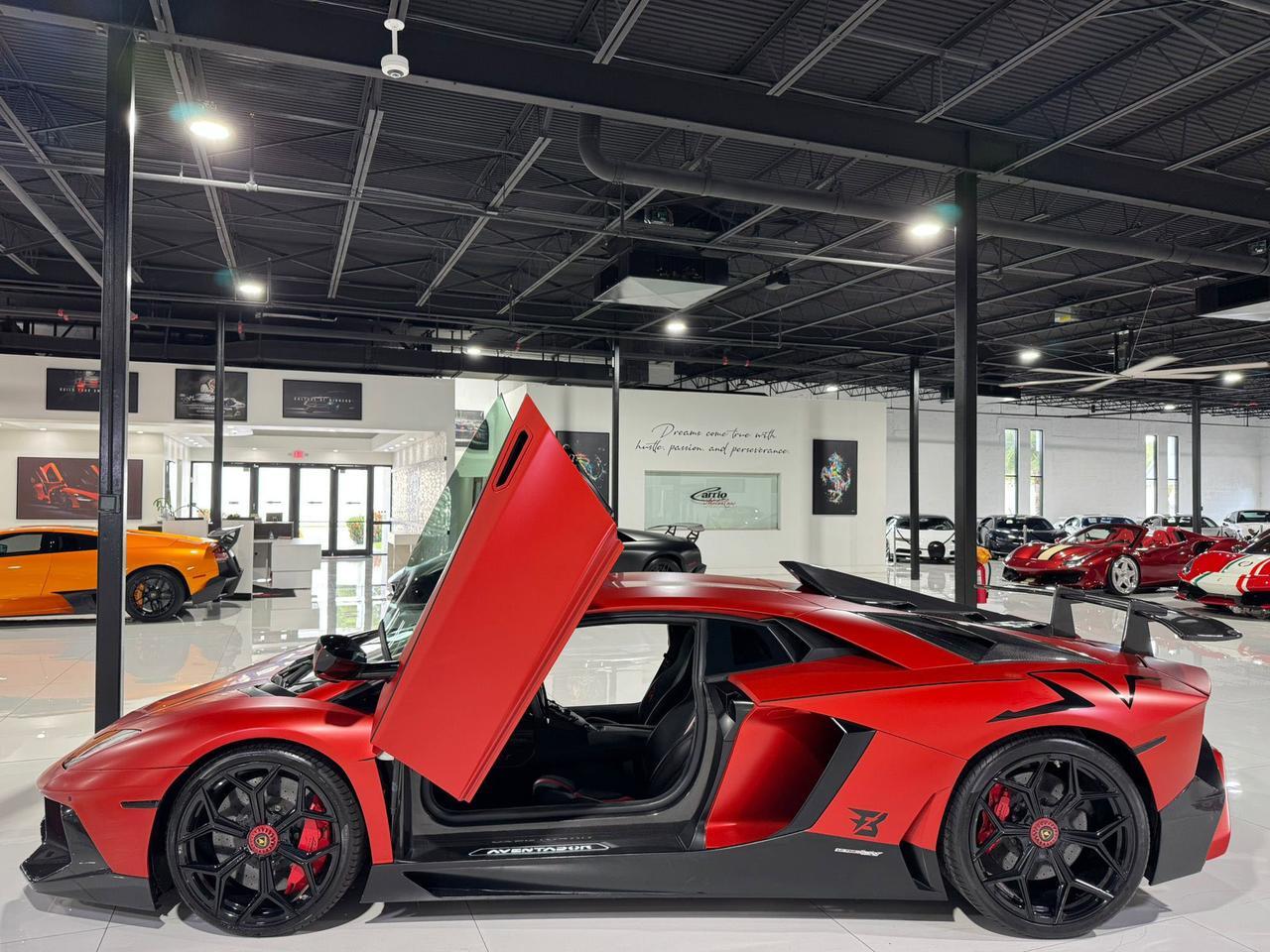 2017 Lamborghini Aventador S SV TRIBUTE!! carbon roof scoop, SVJ centerlock wheels, rear-wheel steering, carbon galore & MORE!! Fort Lauderdale FL