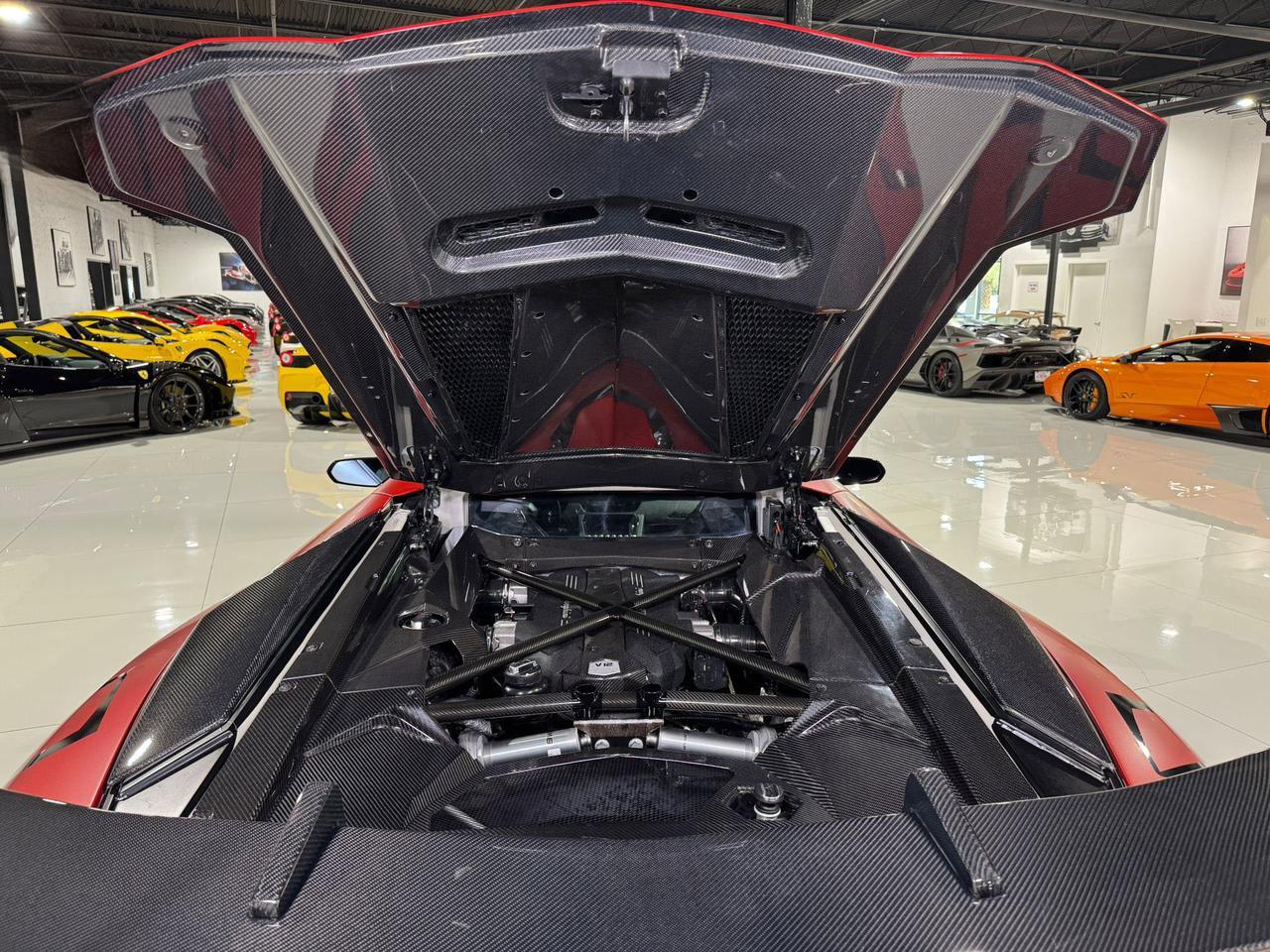 2017 Lamborghini Aventador S SV TRIBUTE!! carbon roof scoop, SVJ centerlock wheels, rear-wheel steering, carbon galore & MORE!! Fort Lauderdale FL