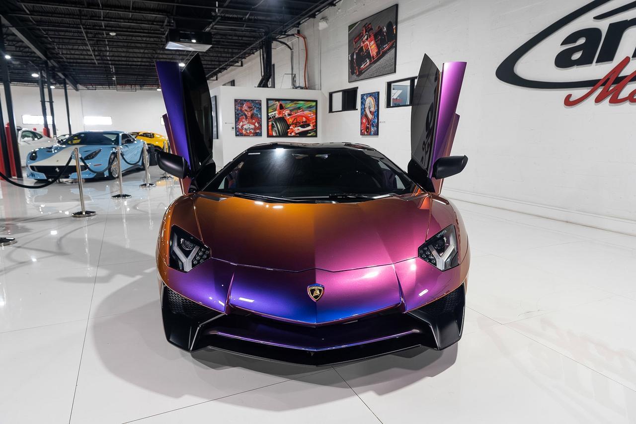 2017 Lamborghini Aventador SV Roadster ONE-OF-ONE! Ad Personam Blu Lial paint, Nero Ade interior, carbon galore AND MUCH MORE!! Fort Lauderdale FL