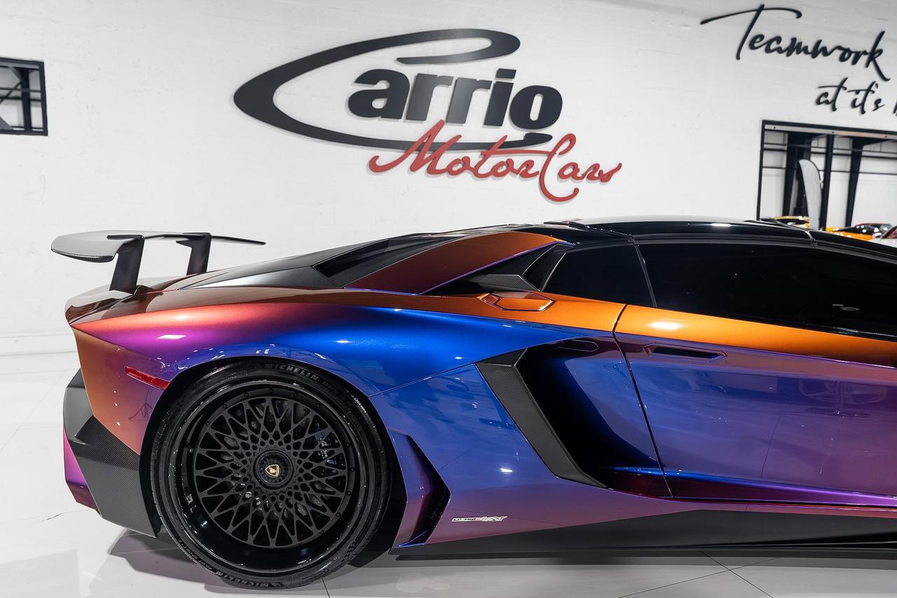 2017 Lamborghini Aventador SV Roadster ONE-OF-ONE! Ad Personam Blu Lial paint, Nero Ade interior, carbon galore AND MUCH MORE!! Fort Lauderdale FL