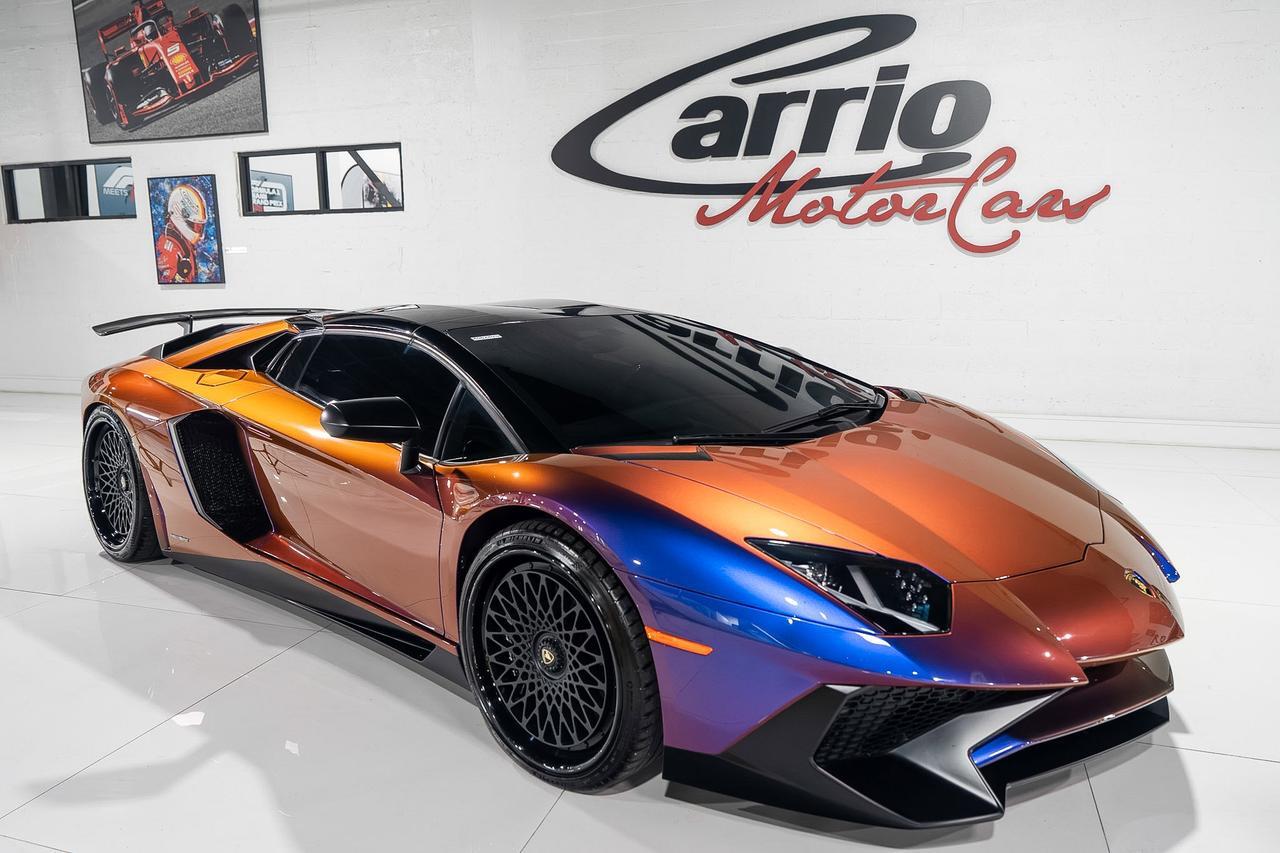 2017 Lamborghini Aventador SV Roadster ONE-OF-ONE! Ad Personam Blu Lial paint, Nero Ade interior, carbon galore AND MUCH MORE!! Fort Lauderdale FL