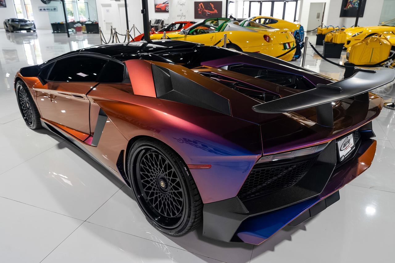 2017 Lamborghini Aventador SV Roadster ONE-OF-ONE! Ad Personam Blu Lial paint, Nero Ade interior, carbon galore AND MUCH MORE!! Fort Lauderdale FL