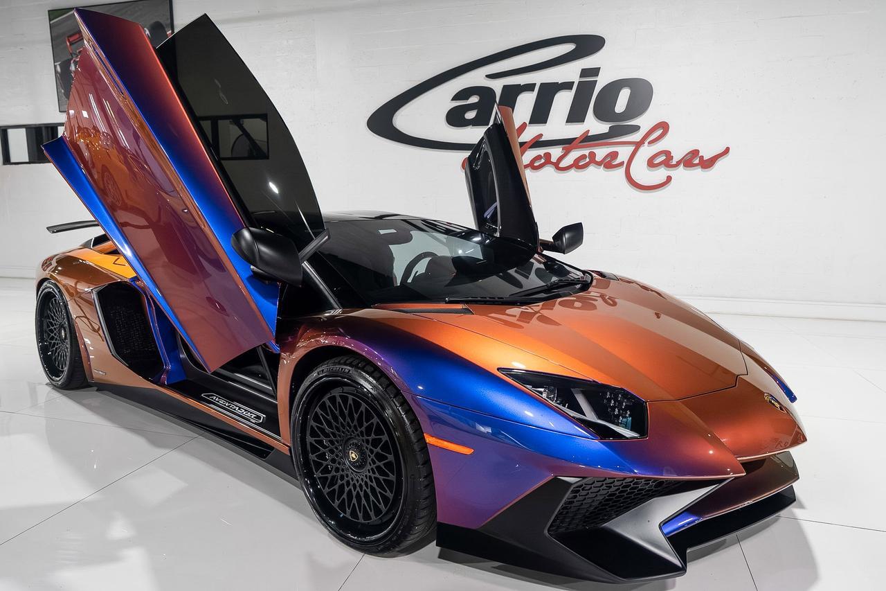 2017 Lamborghini Aventador SV Roadster ONE-OF-ONE! Ad Personam Blu Lial paint, Nero Ade interior, carbon galore AND MUCH MORE!! Fort Lauderdale FL