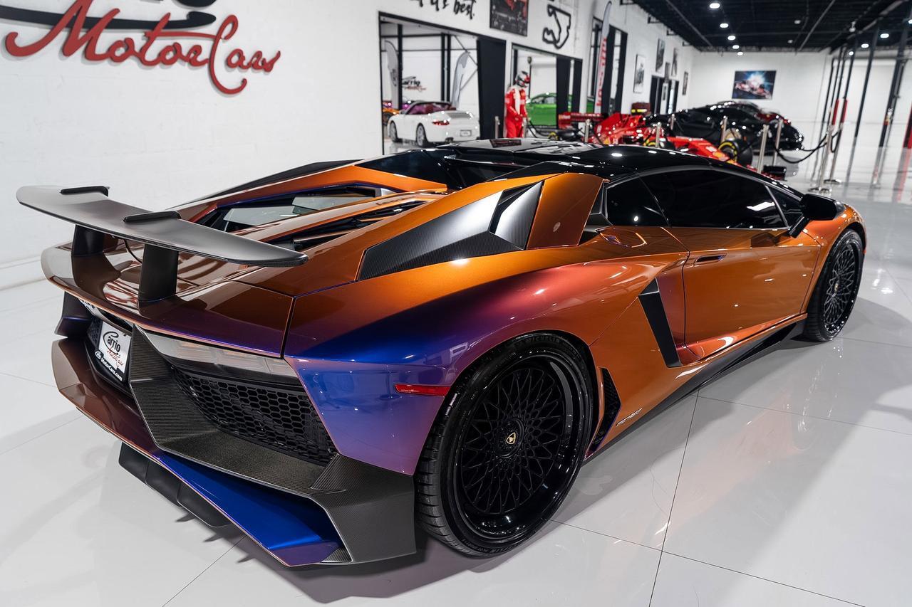 2017 Lamborghini Aventador SV Roadster ONE-OF-ONE! Ad Personam Blu Lial paint, Nero Ade interior, carbon galore AND MUCH MORE!! Fort Lauderdale FL