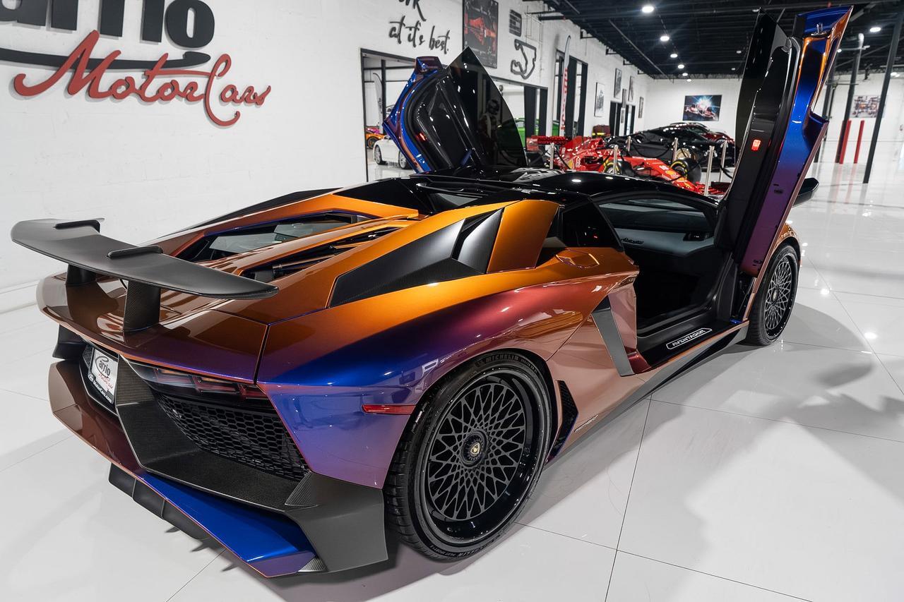 2017 Lamborghini Aventador SV Roadster ONE-OF-ONE! Ad Personam Blu Lial paint, Nero Ade interior, carbon galore AND MUCH MORE!! Fort Lauderdale FL