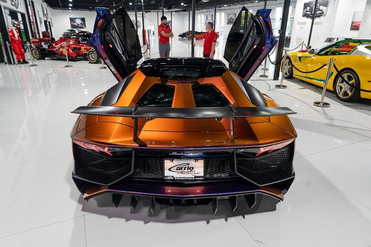 2017 Lamborghini Aventador SV Roadster ONE-OF-ONE! Ad Personam Blu Lial paint, Nero Ade interior, carbon galore AND MUCH MORE!! Fort Lauderdale FL