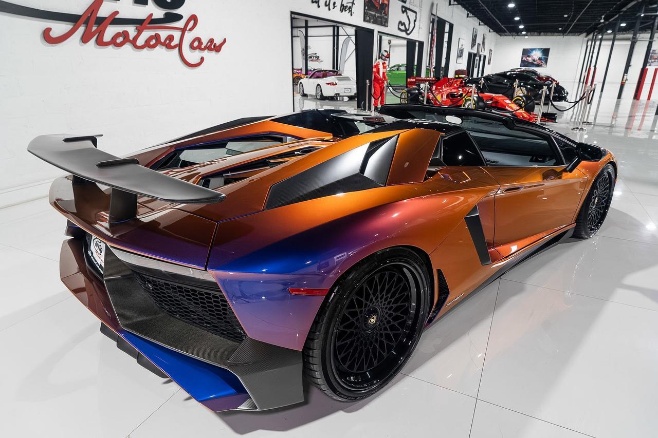 2017 Lamborghini Aventador SV Roadster ONE-OF-ONE! Ad Personam Blu Lial paint, Nero Ade interior, carbon galore AND MUCH MORE!! Fort Lauderdale FL