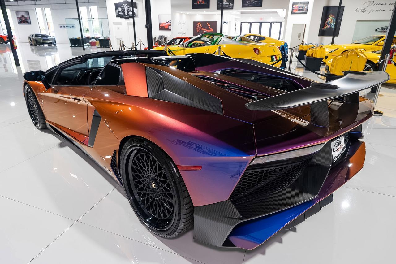 2017 Lamborghini Aventador SV Roadster ONE-OF-ONE! Ad Personam Blu Lial paint, Nero Ade interior, carbon galore AND MUCH MORE!! Fort Lauderdale FL