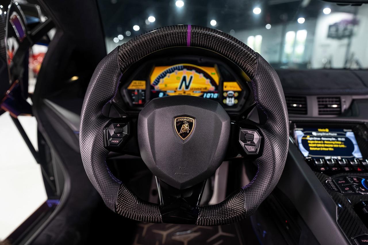2017 Lamborghini Aventador SV Roadster ONE-OF-ONE! Ad Personam Blu Lial paint, Nero Ade interior, carbon galore AND MUCH MORE!! Fort Lauderdale FL